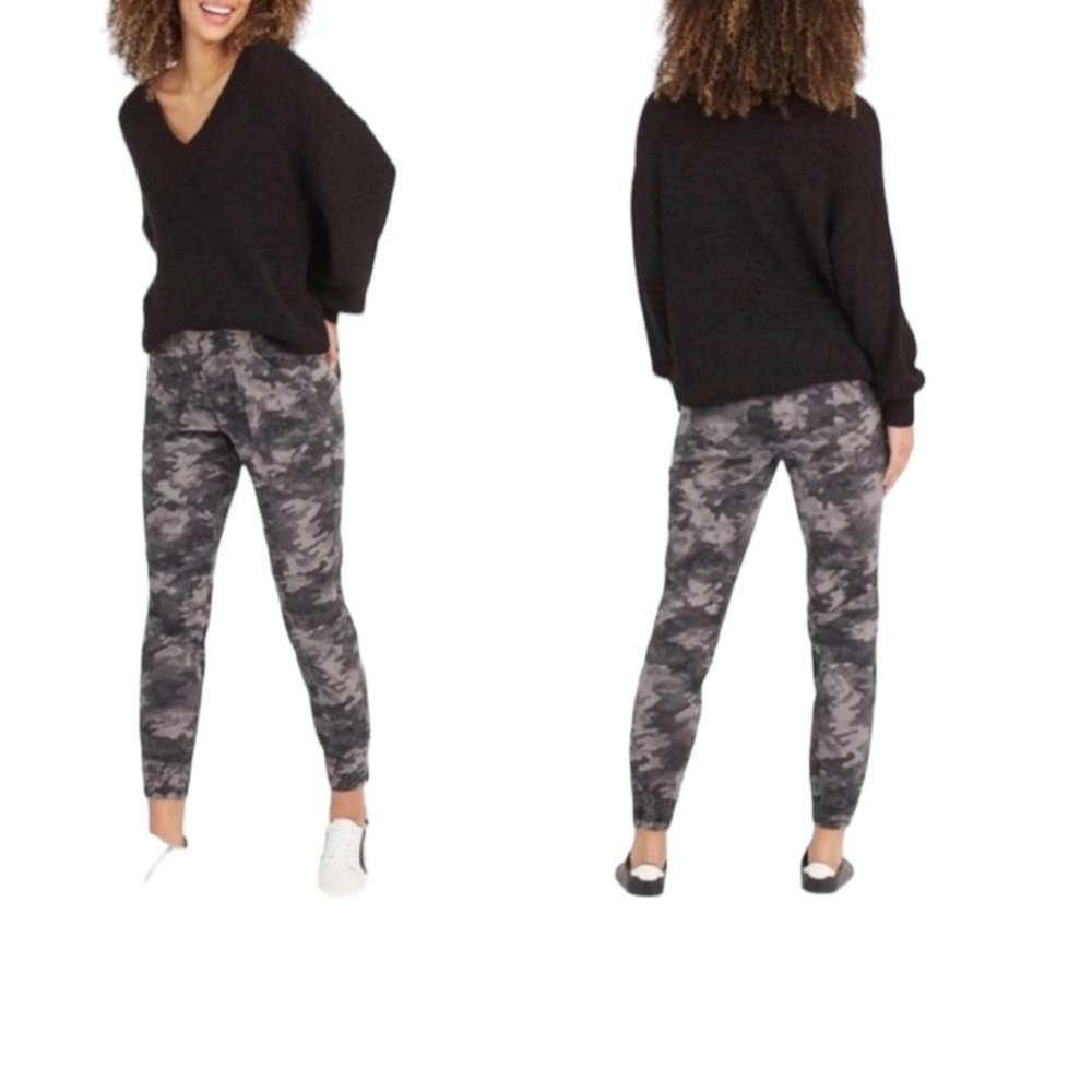 Spanx Stretch Twill Ankle Cargo Pants Camo Size S Gorpcore Streetwear
